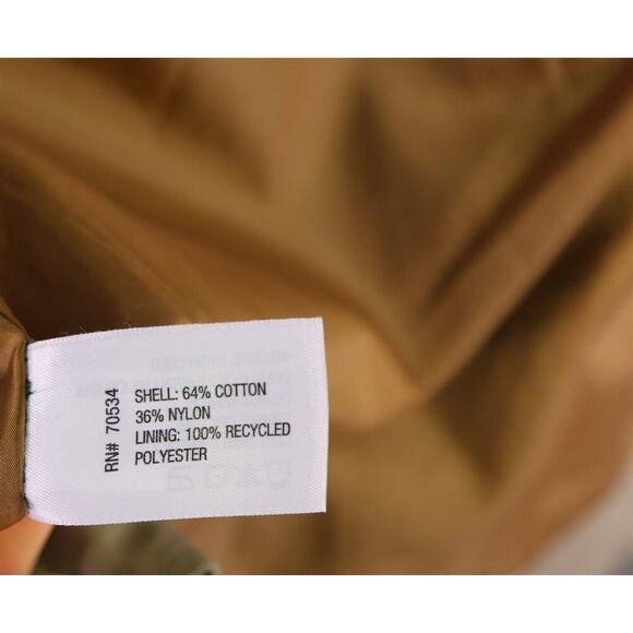 Orvis Men's Khaki Cotton-Nylon Zip Front Trucker Jacket Large - Picture 9 of 9